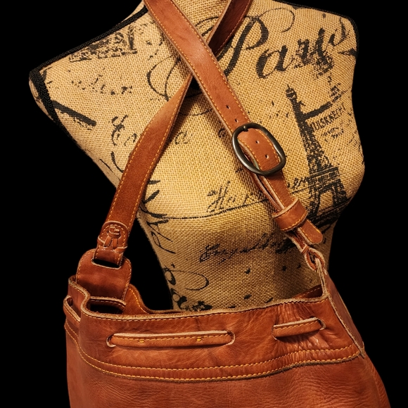 ☆SALE☆  Frye Brown Crossbody Bag with Leather Material and Adjustable Strap - Picture 6 of 9